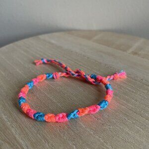 Camellia Bracelet, anklet, trendy, comfortable, tie, embroidery thread, woven, g